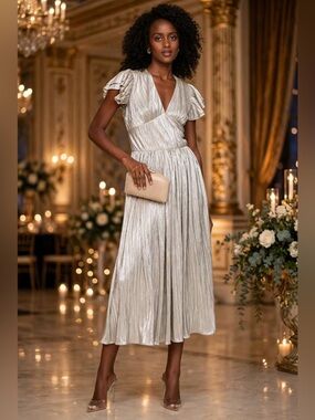 Shoshanna Hera special occasion metallic Dress size 4
